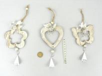 Opakowanie Zawieszka drewniana z dzwonkiem 29cm MIX