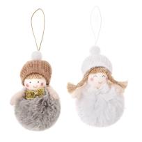 Opakowanie Zawieszki dziewczynka & chłopiec naturalne 2szt