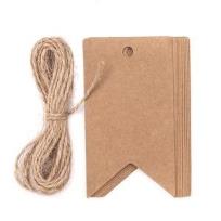 Opakowanie Zawieszki kraft ze sznurkiem baner 12szt