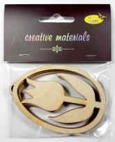 Opakowanie Zawieszki ozdobne pisanki tulipan 3szt