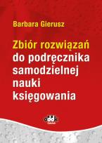 Okładka książki Zbiór rozwiązań do podręcznika samodzielnej nauki księgowania