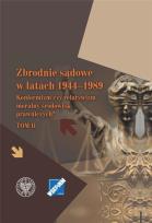 Okładka książki Zbrodnie sądowe w latach 1944-1989