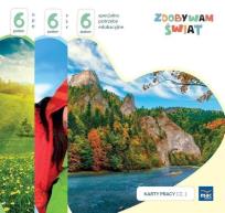 Okładka książki Zdobywam świat. Karty pracy cz.1-3 Poziom 6