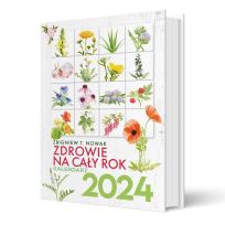 Okładka książki Zdrowie na cały rok 2024. Kalendarz Zbigniew T. Nowak