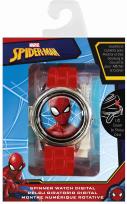 Opakowanie Zegarek cyfrowy ze spinerem w metalowej obudowie Spiderman MV15763