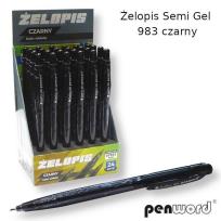Opakowanie Żelopis Semi Gel czarny (24szt)