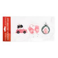 Okładka książki Żelowe naklejki dekoracyjne LED - Różowy samochód