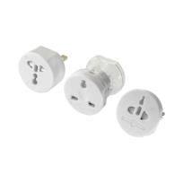 Opakowanie Zestaw adapterów Akyga AK-AD-61 (Angielski, Gniazdo typ C, Gniazdo typ G M - Hybrydowa standardu A/B/C/D/E/F/G (CEE 7/7, NEMA 5-20, BS 1363/4573) F; kolor biały)