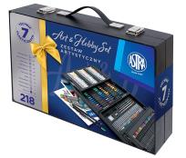 Opakowanie Zestaw artystyczny ASTRA walizka drewniana 218 elementów