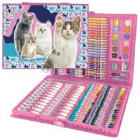 Opakowanie Zestaw artystyczny Cleo i Frank 37 kot Derform 172 elementy