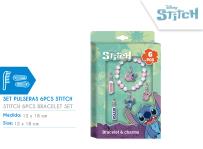 Opakowanie Zestaw bransoletka z zawieszkami Stitch 6 elementów ST00103