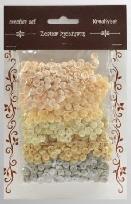 Opakowanie Zestaw cekiny kremowych 6mm 30g