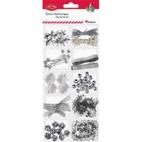 Opakowanie Zestaw dekoracji 12 rodzajów srebrny