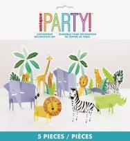 Opakowanie Zestaw do dekoracji stołu Animal Safari 5szt