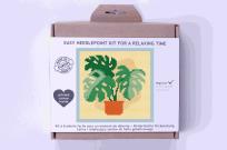 Opakowanie Zestaw do haftu mini gobelinowego Monstera w doniczce