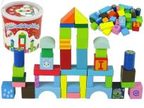 Opakowanie Zestaw drewnianych kształtów w wiaderku