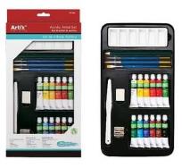 Opakowanie Zestaw farb akrylowych z przyborami 20el