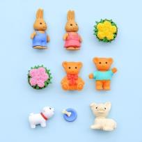 Opakowanie Zestaw gumki do ścierania puzzle Animal Park