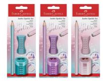 Opakowanie Zestaw Jumbo Sparkle ołówek + gumka + temper mix