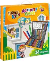 Opakowanie Zestaw Kids Activity Case + Stickers 64+36szt BIC
