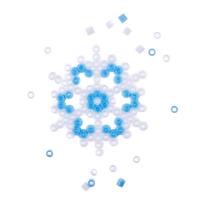 Opakowanie Zestaw koralików do prasowania śnieżynka