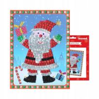 Opakowanie Zestaw kreatywny Mozaika Mikołaj z pianki