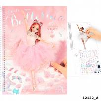 Opakowanie Zestaw kreatywny Top Model Ballerina z piórkami i naklejkami 12122A