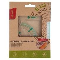 Opakowanie Zestaw kreślarski ECO z linijką 16cm MemoBe