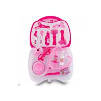 Opakowanie Zestaw małego lekarza w walizce różowy 14el