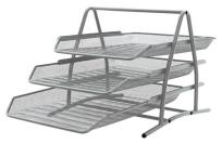 Opakowanie Zestaw na biurko Q-CONNECT Office Set, metalowy, 3 szufladki, srebrny