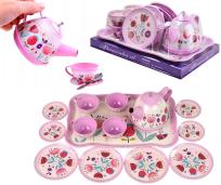 Opakowanie Zestaw naczyń metalowych kwiaty 14el