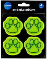 Opakowanie Zestaw naklejek odblaskowych Łapka 4szt