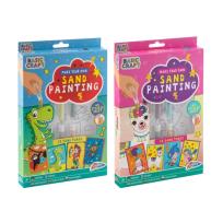 Opakowanie Zestaw naklejek z piaskiem 4 arkusze + 12 tub mix