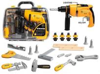 Opakowanie Zestaw narzędzi z wiertarką na baterie w walizce