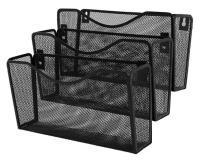 Opakowanie Zestaw naścienny Q-Connect 3 półki metalowy czarny