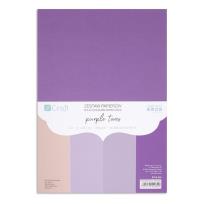 Opakowanie Zestaw papierów A4 20 arkuszy Purple tones 220g