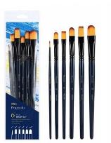 Opakowanie Zestaw pędzli Finenolo twardy nylon 6szt DELI