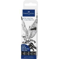 Opakowanie Zestaw pisaków do rysowania komiksów 4szt czarny