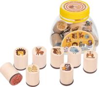 Opakowanie Zestaw stempelków zwierzęta leśne 8szt