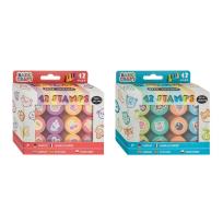 Opakowanie Zestaw stempli samotuszujących 12szt mix