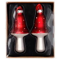 Opakowanie Zestaw szklanych zawieszek kraft z przykrywką 2szt