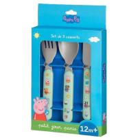 Opakowanie Zestaw sztućców dla dziecka 3el Świnka Peppa