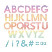 Opakowanie Zestaw wykrojników - Alfabet z przeszyciem 33szt