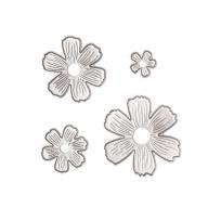 Opakowanie Zestaw wykrojników - Kwiaty 4szt