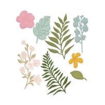 Opakowanie Zestaw wykrojników - Kwiaty i liście 8szt