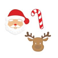 Opakowanie Zestaw wykrojników - Mikołaj i renifer 3szt
