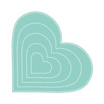 Opakowanie Zestaw wykrojników - Serca 12cm x 12cm 5szt