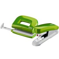 Opakowanie Zestaw zszywacz E15 + dziurkacz E210 zielony