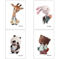 Opakowanie Zeszyt A4/60K kratka PP Cute (4szt) NARCISSUS