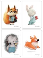 Opakowanie Zeszyt A4 60k kratka PP Fun pakiet 4 sztuki mix